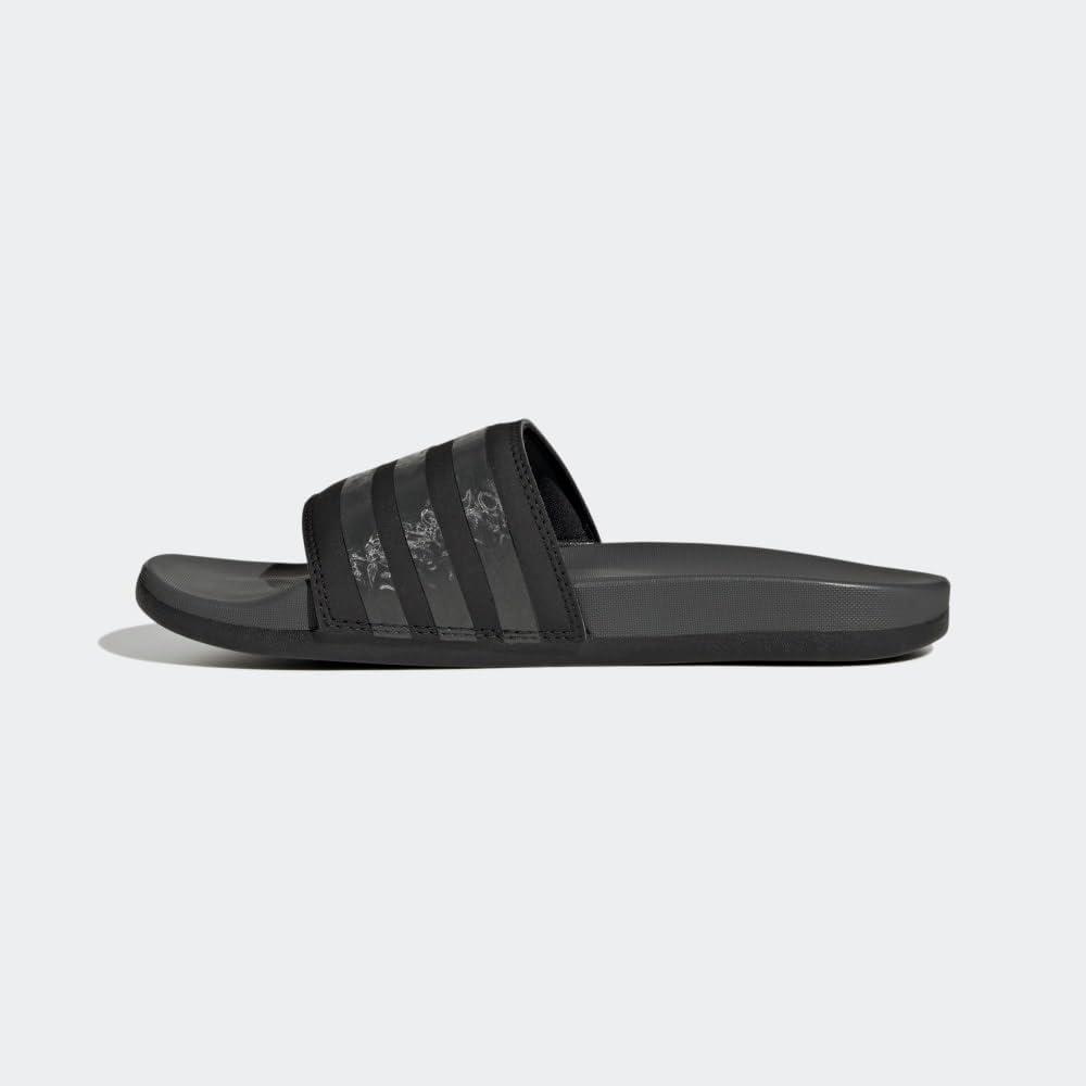 image:imageadidas Womens Adilette Comfort Slide SandalBlackGreyBlack