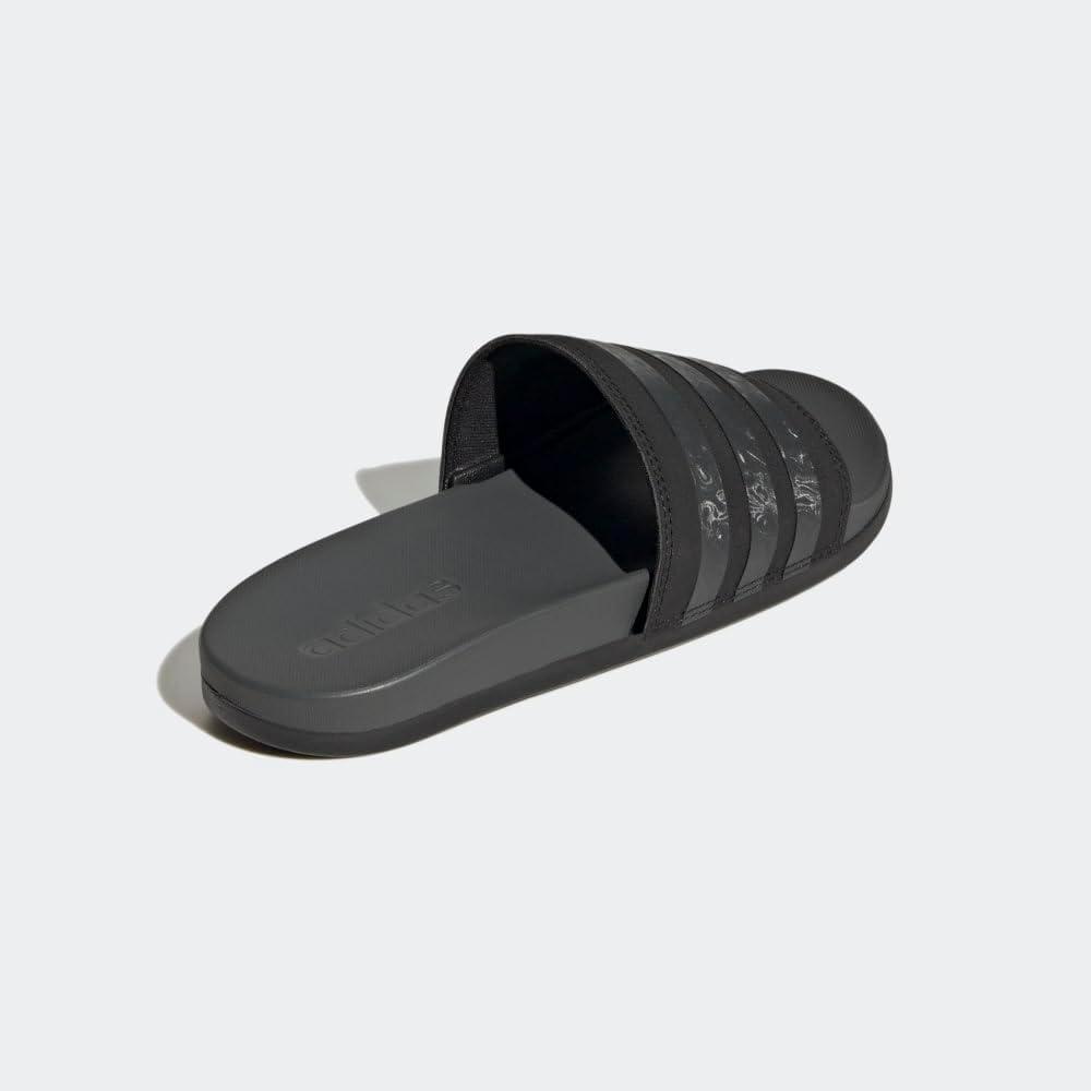 image:imageadidas Womens Adilette Comfort Slide SandalBlackGreyBlack