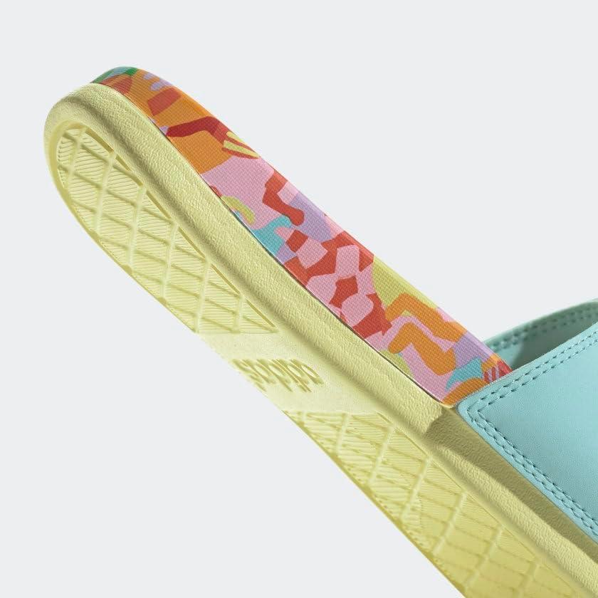 image:imageadidas Womens Adilette Comfort Slide SandalClear AquaLush RedPearl Citrine