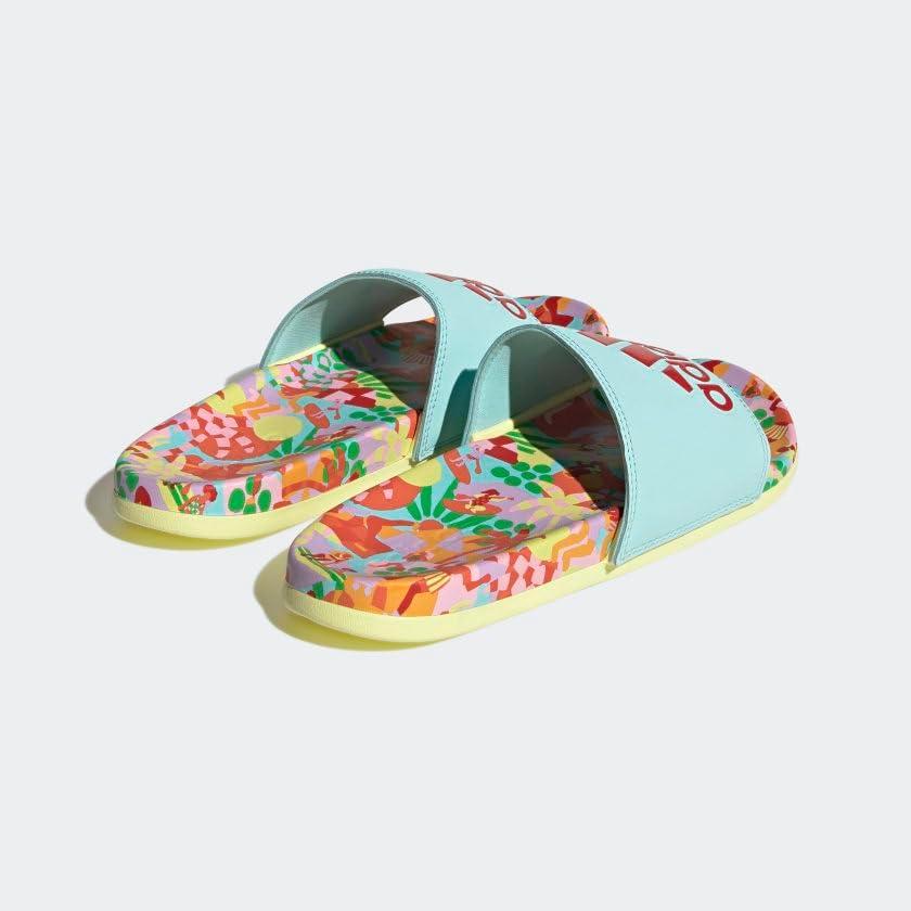 image:imageadidas Womens Adilette Comfort Slide SandalClear AquaLush RedPearl Citrine