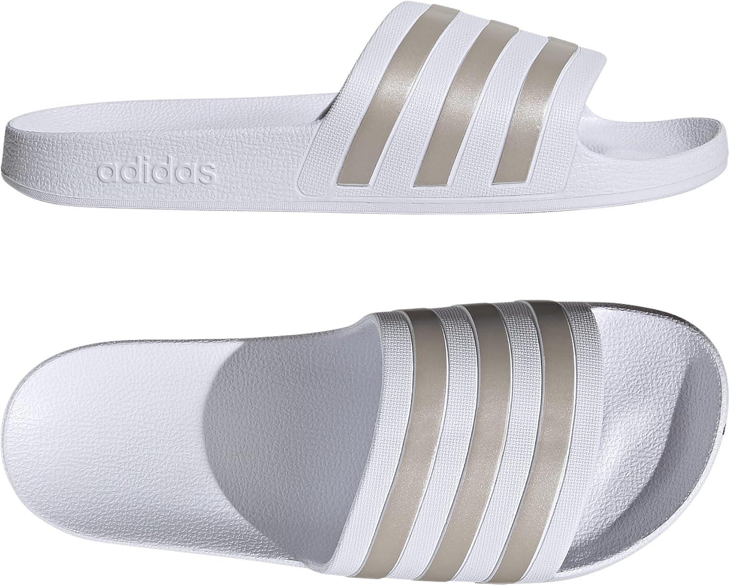 image:imageadidas Womens Adilette Comfort Slide SandalCloud White Platinum Cloud White
