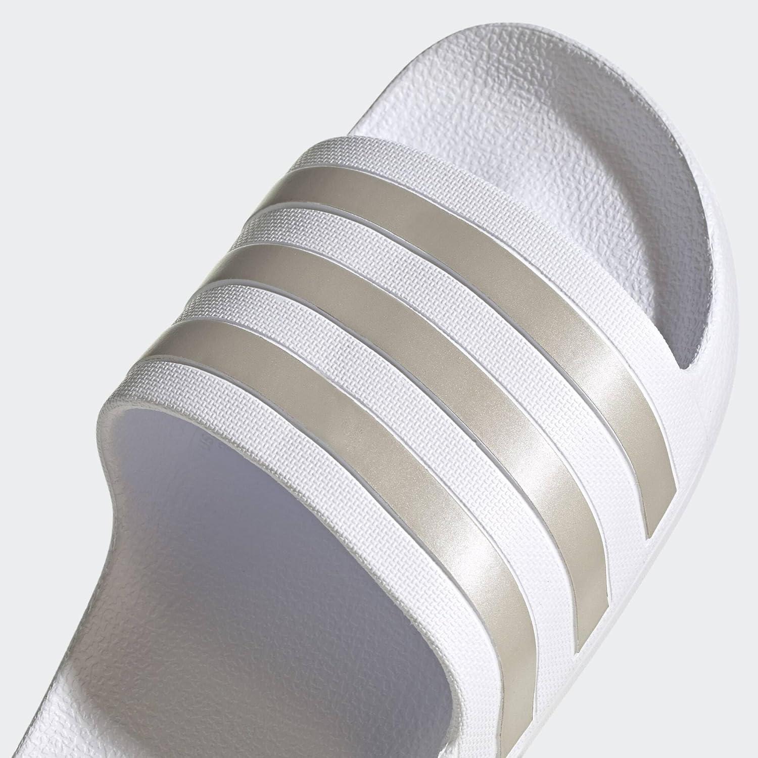 image:imageadidas Womens Adilette Comfort Slide SandalCloud White Platinum Cloud White