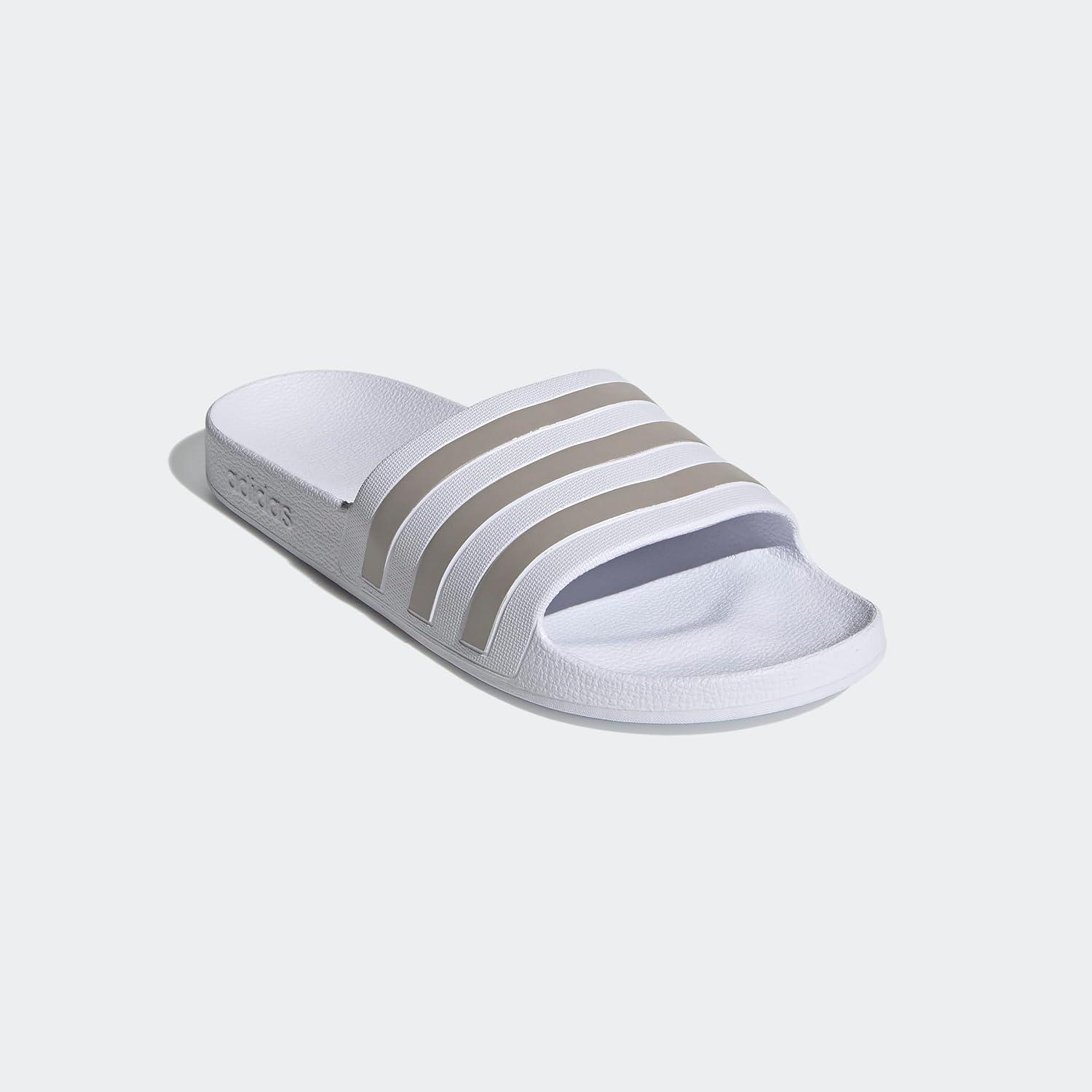 image:imageadidas Womens Adilette Comfort Slide SandalCloud White Platinum Cloud White