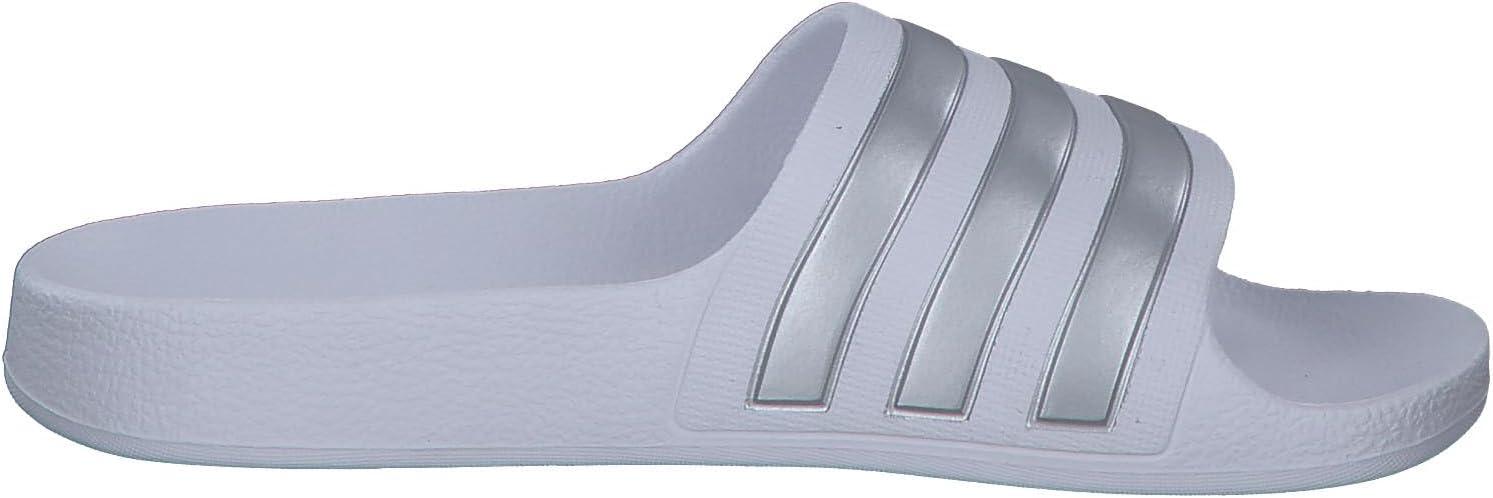 image:imageadidas Womens Adilette Comfort Slide SandalCloud White Silver Met Cloud White