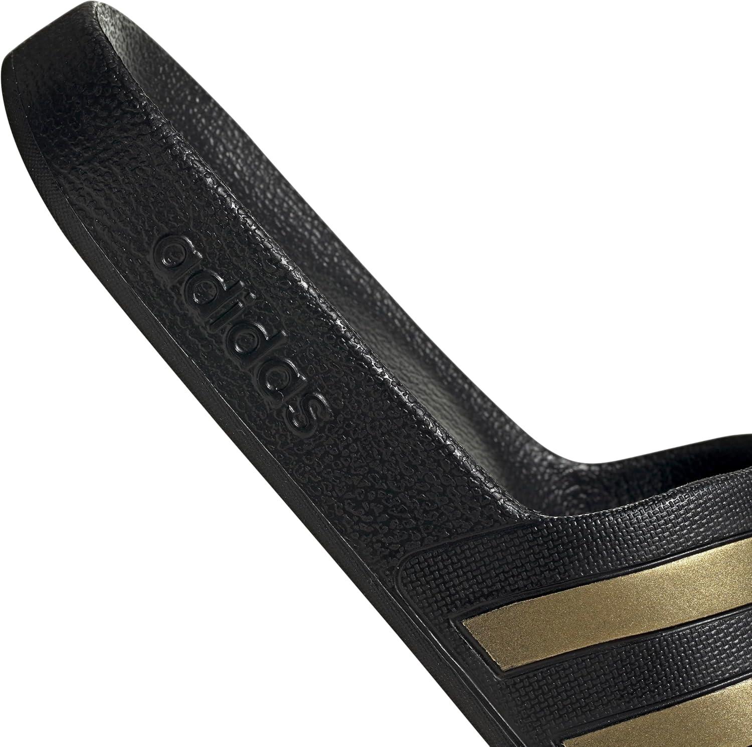 image:imageadidas Womens Adilette Comfort Slide SandalCore Black Gold Metallic Core Black