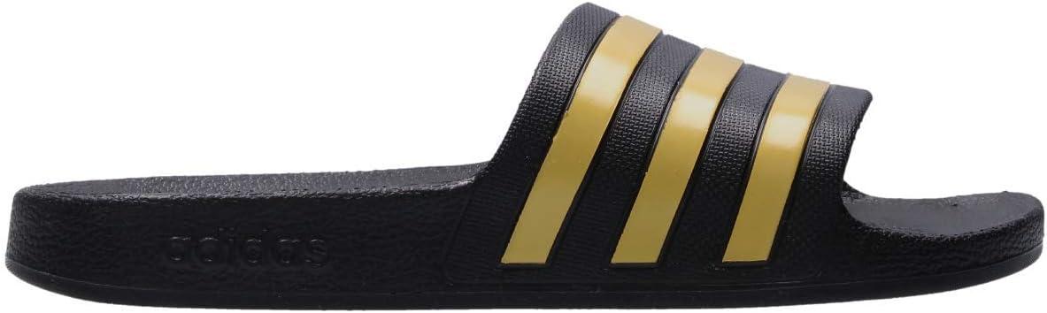 image:imageadidas Womens Adilette Comfort Slide SandalCore Black Gold Metallic Core Black