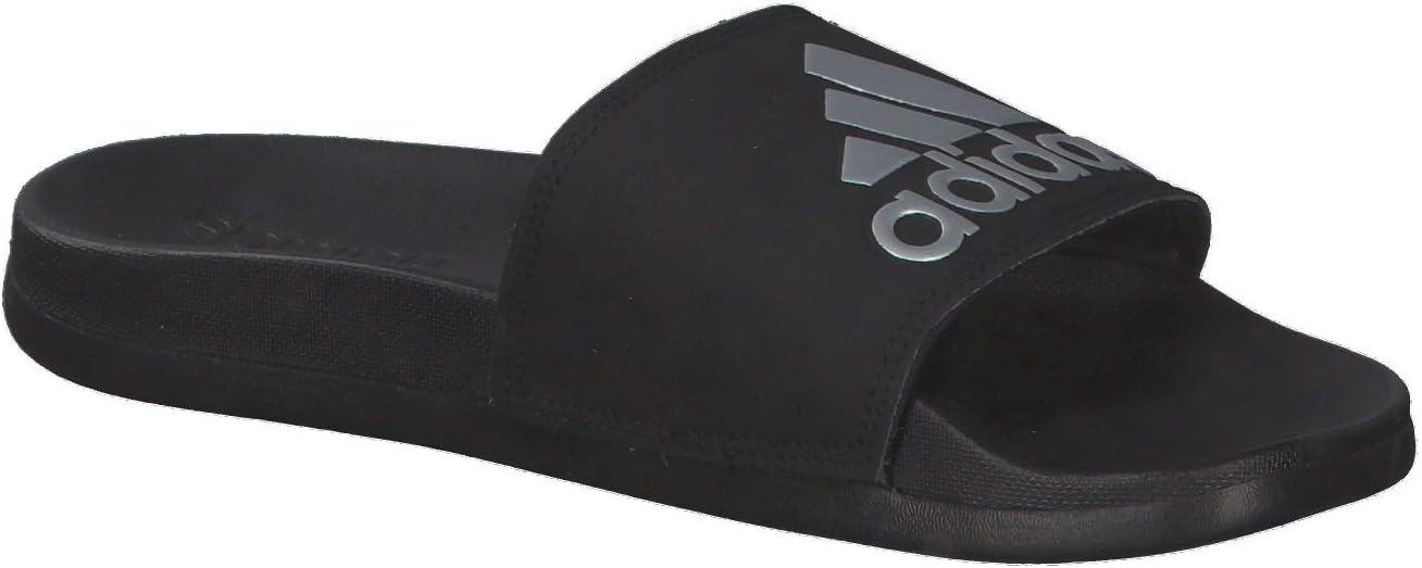 image:imageadidas Womens Adilette Comfort Slide SandalCore Black Silver Metallic Core Black