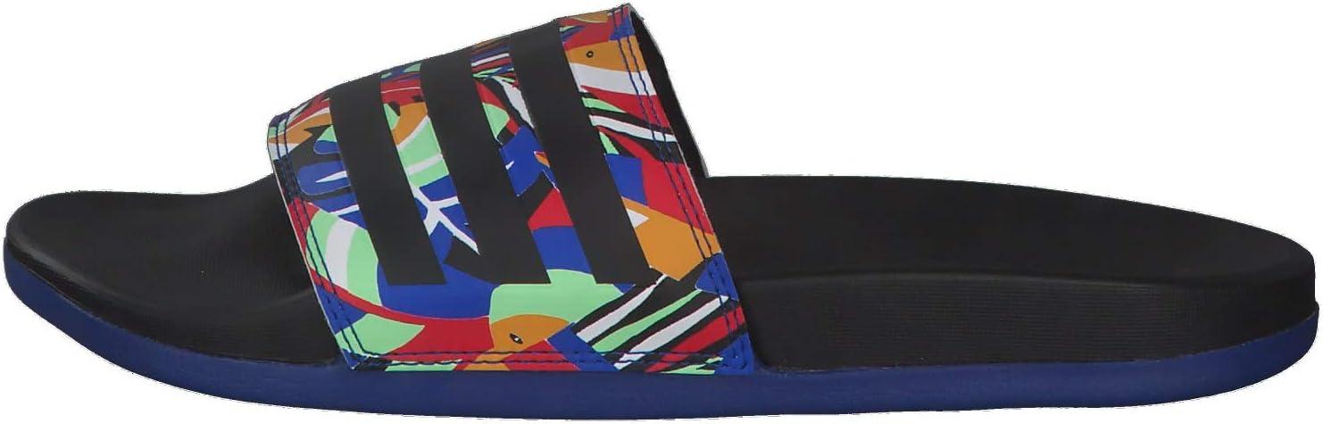 image:imageadidas Womens Adilette Comfort Slide SandalCore Black Team Royal Blue