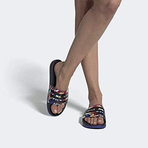image:imageadidas Womens Adilette Comfort Slide SandalCore Black Team Royal Blue