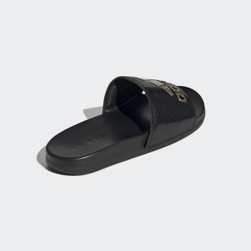 image:imageadidas Womens Adilette Comfort Slide SandalCore BlackGold MetallicCore Black