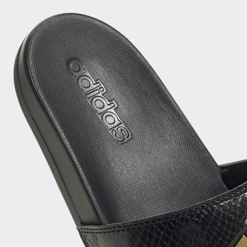 image:imageadidas Womens Adilette Comfort Slide SandalCore BlackGold MetallicCore Black