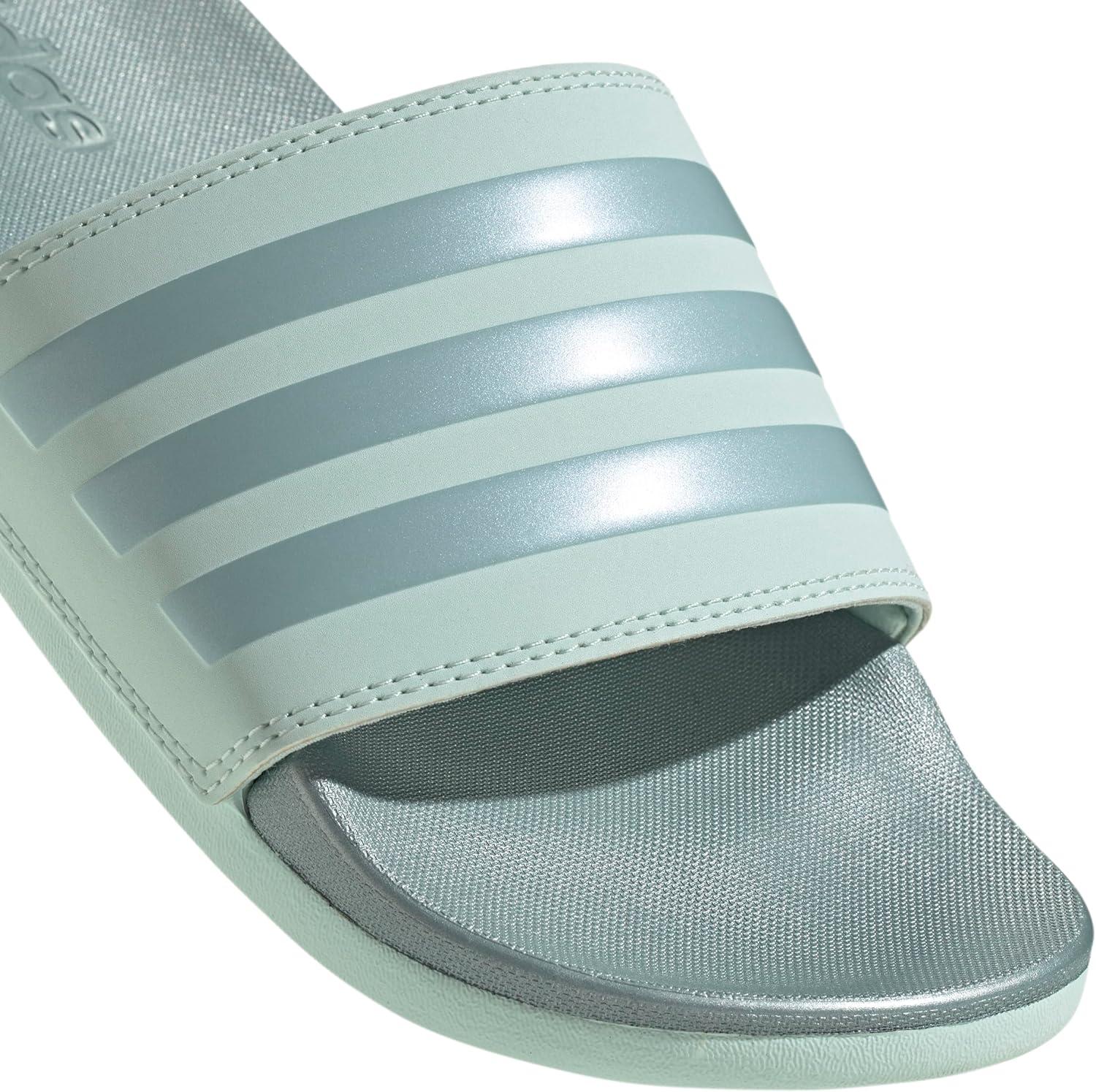 image:imageadidas Womens Adilette Comfort Slide SandalHalo MintMagic Grey MetallicHalo Mint