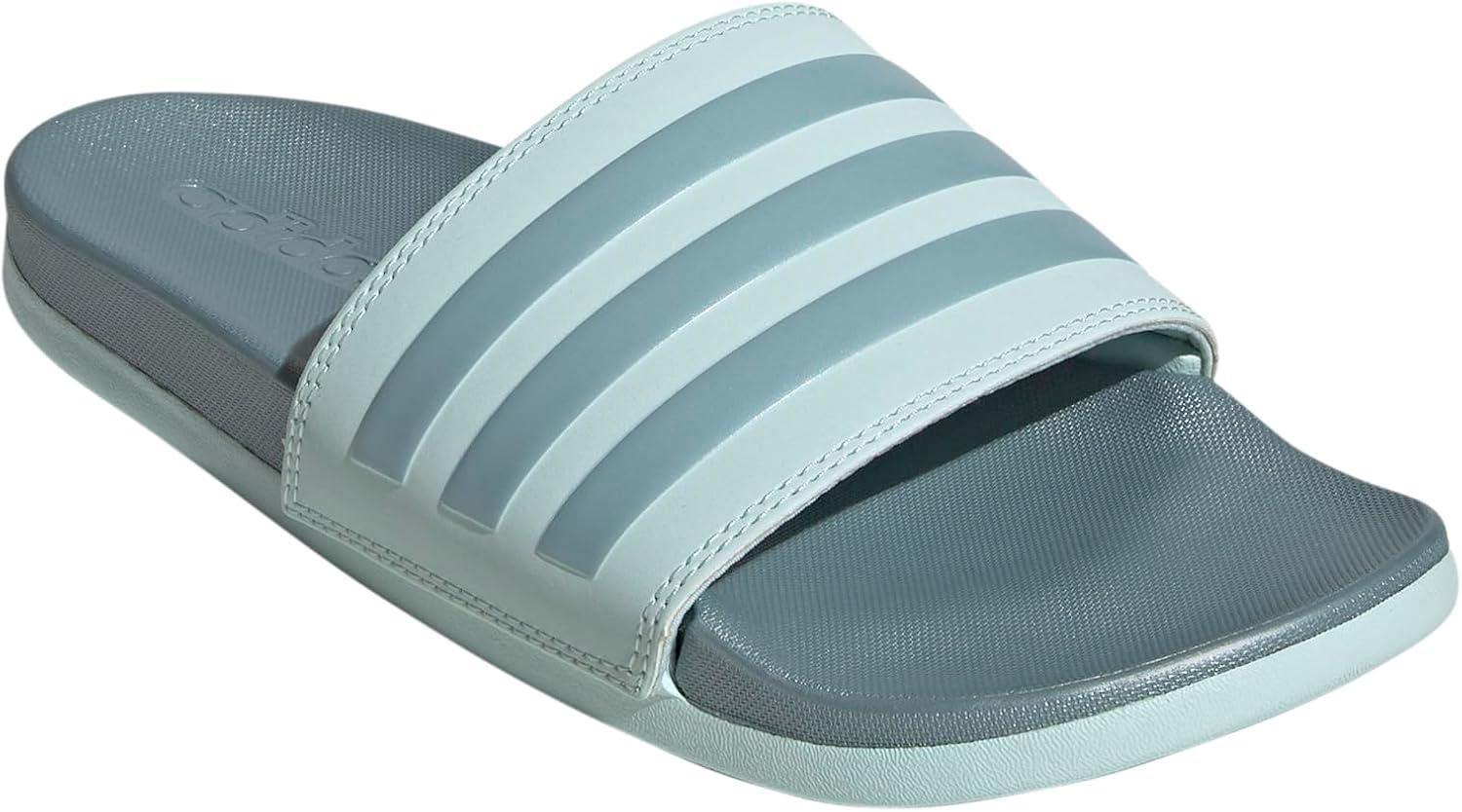 image:imageadidas Womens Adilette Comfort Slide SandalHalo MintMagic Grey MetallicHalo Mint