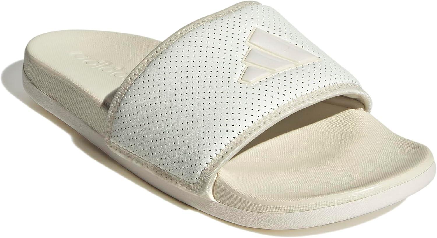 image:imageadidas Womens Adilette Comfort Slide SandalOff WhiteZero MetallicWonder White