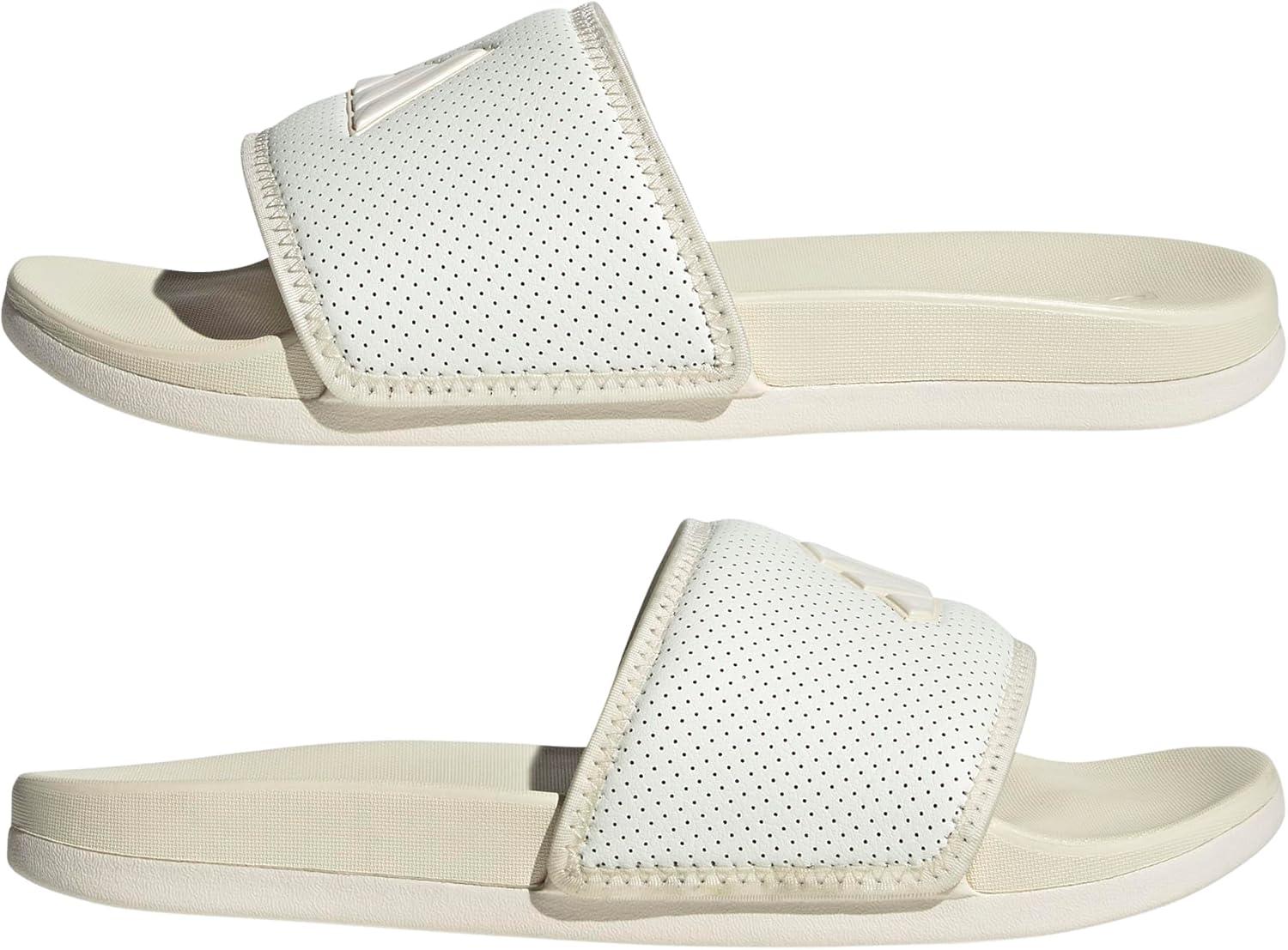 image:imageadidas Womens Adilette Comfort Slide SandalOff WhiteZero MetallicWonder White