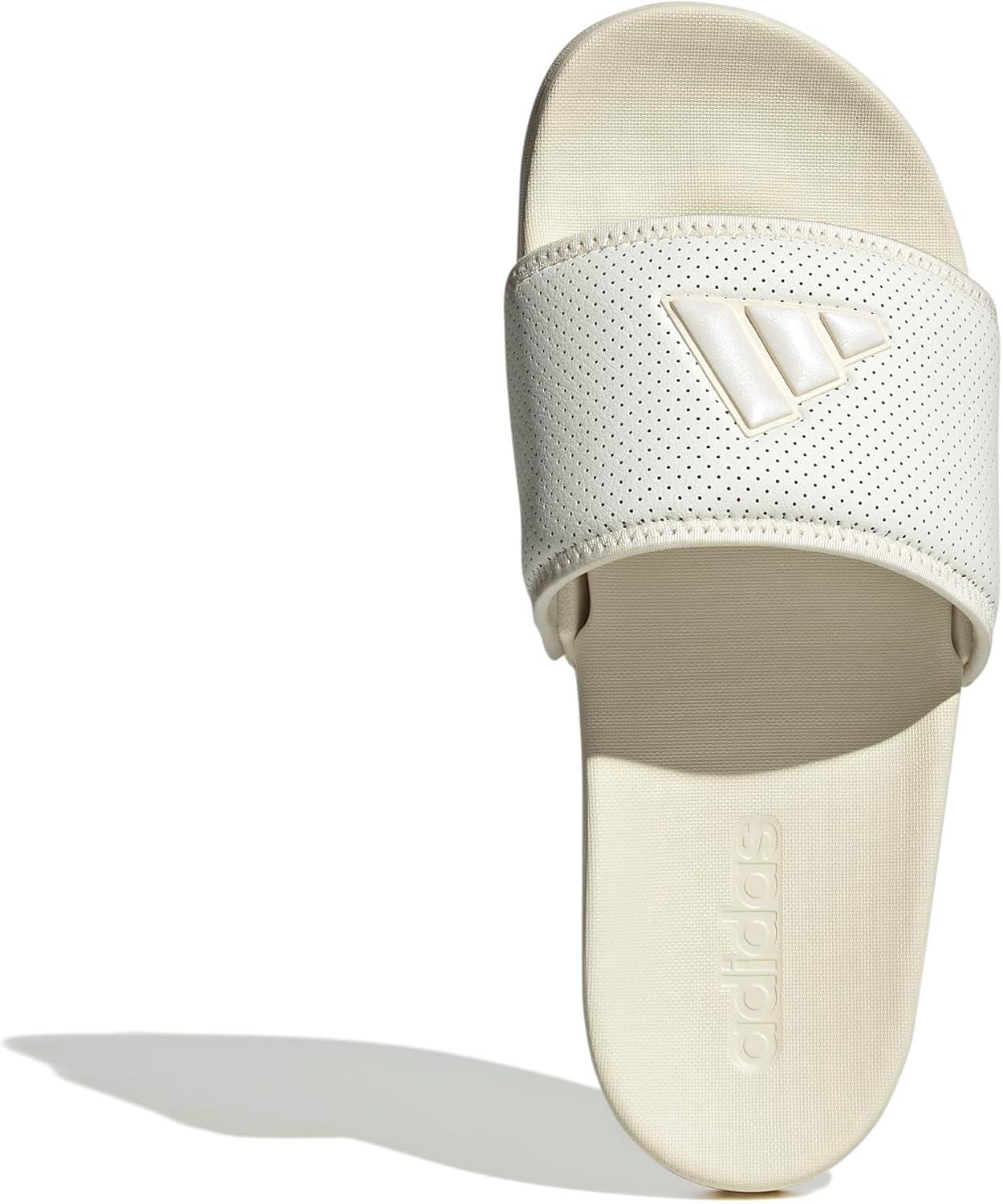 image:imageadidas Womens Adilette Comfort Slide SandalOff WhiteZero MetallicWonder White