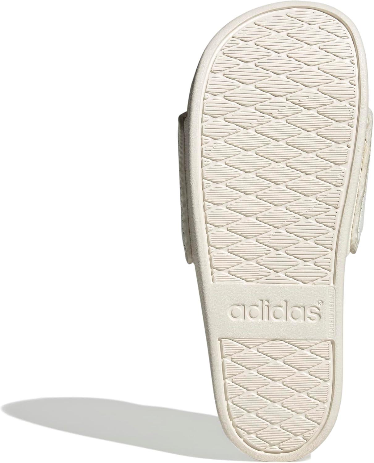 image:imageadidas Womens Adilette Comfort Slide SandalOff WhiteZero MetallicWonder White