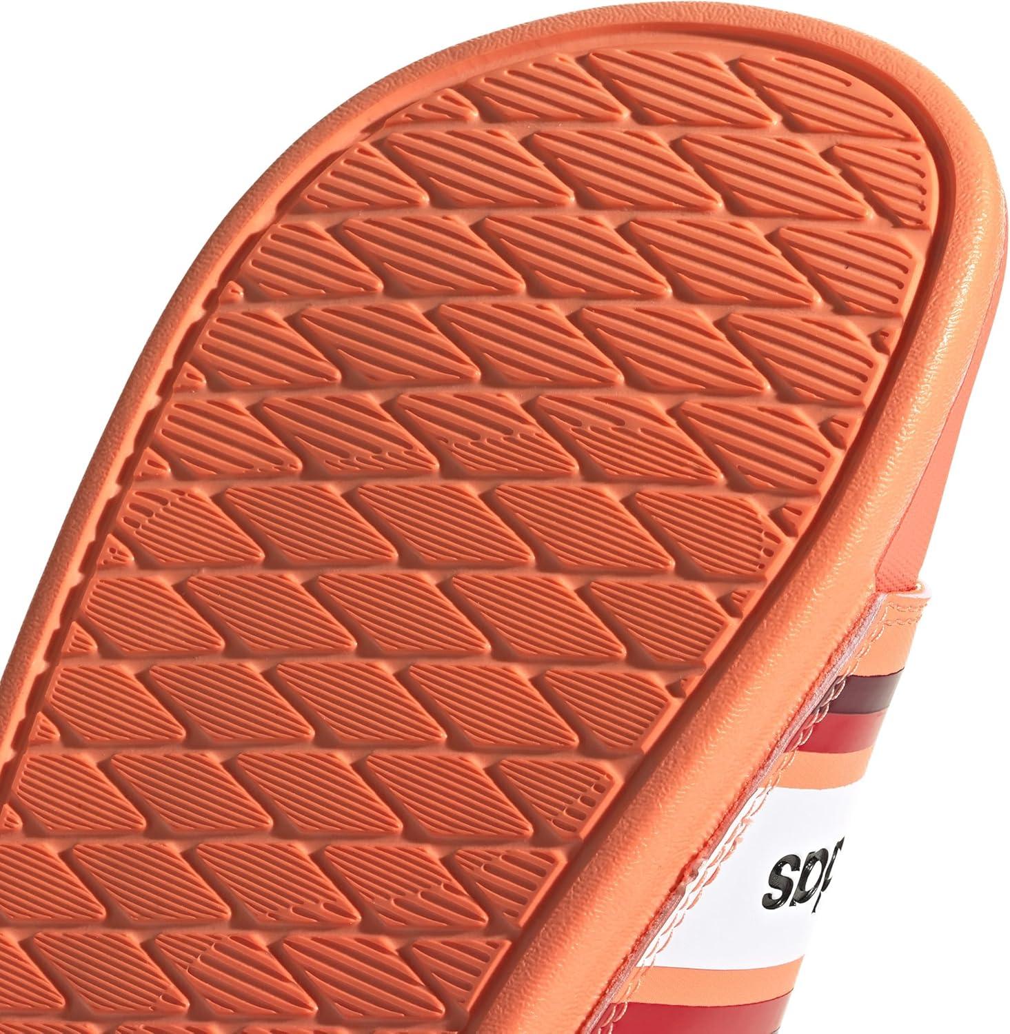image:imageadidas Womens Adilette Comfort Slide SandalSignal Coral Collegiate Burgundy Ftwr White