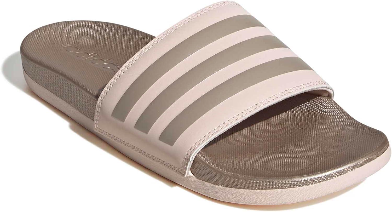 image:imageadidas Womens Adilette Comfort Slide SandalWonder QuartzChampagne MetallicChampagne Metallic