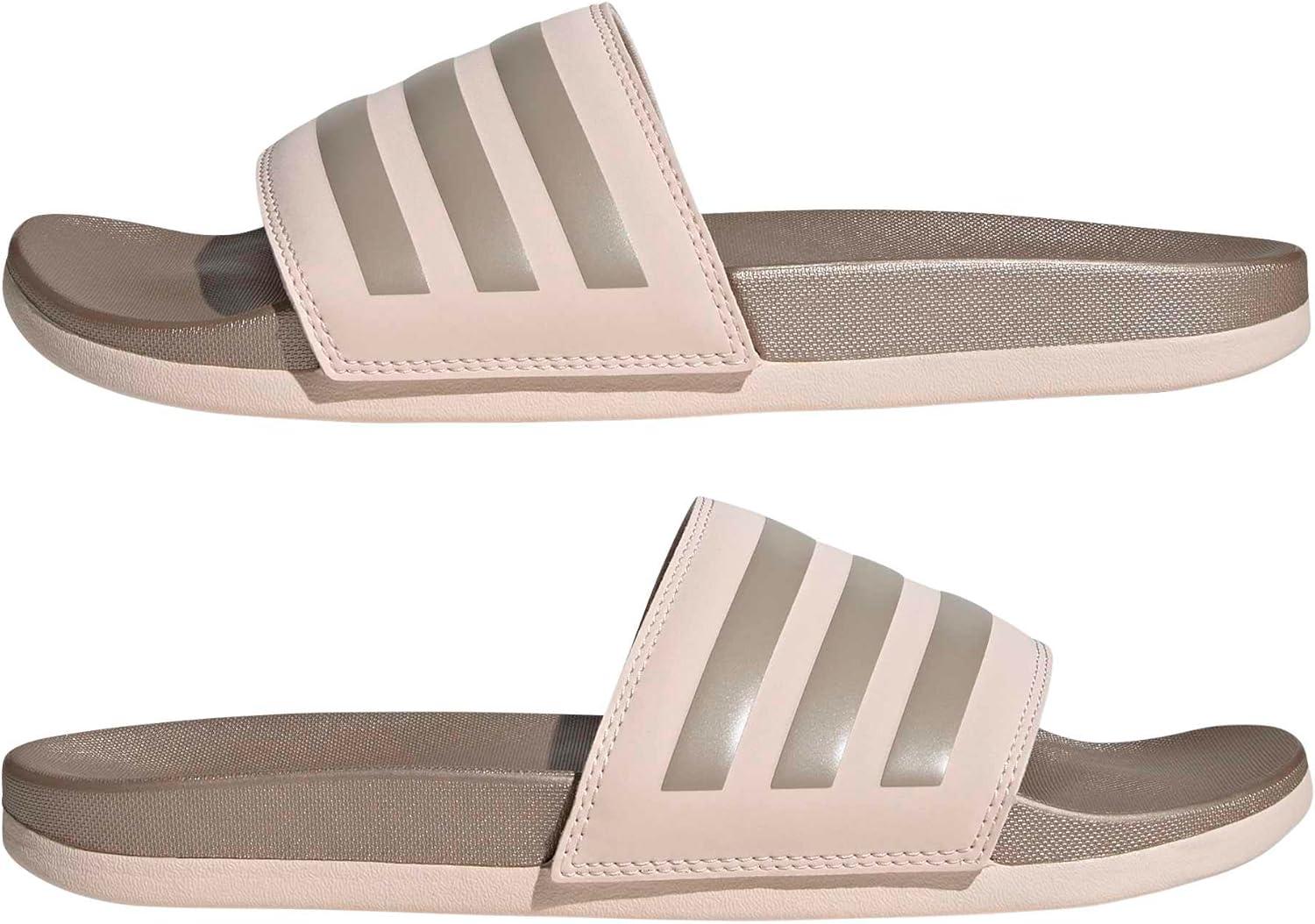 image:imageadidas Womens Adilette Comfort Slide SandalWonder QuartzChampagne MetallicChampagne Metallic