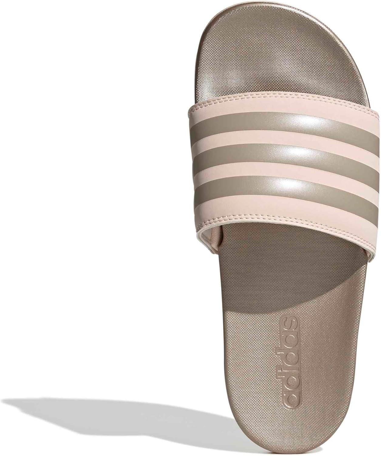 image:imageadidas Womens Adilette Comfort Slide SandalWonder QuartzChampagne MetallicChampagne Metallic