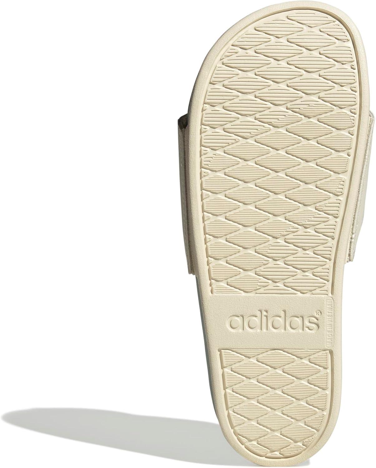 image:imageadidas Womens Adilette Comfort Slide SandalWonder WhiteLinen Green MetLinen Green Met
