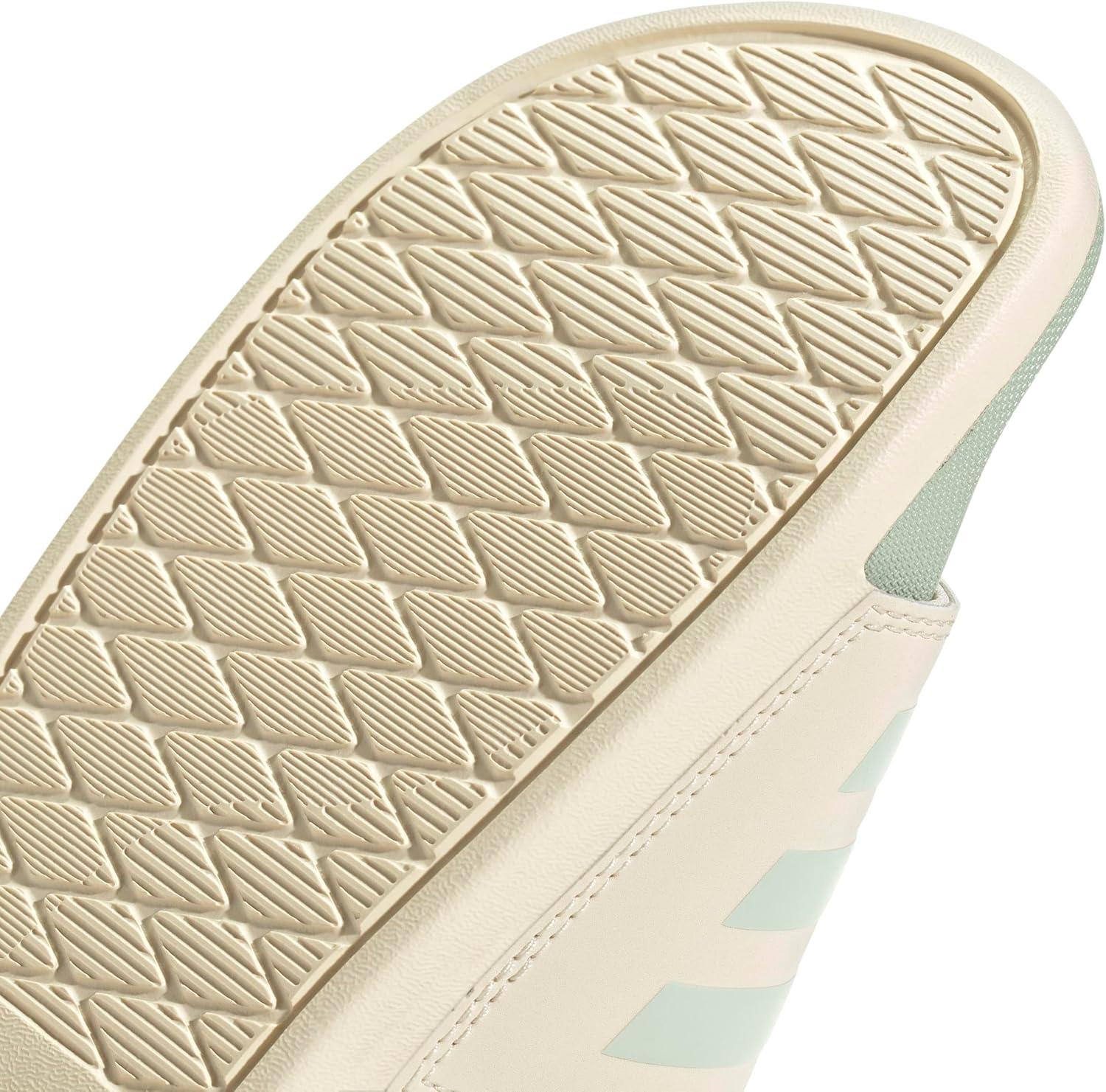 image:imageadidas Womens Adilette Comfort Slide SandalWonder WhiteLinen Green MetLinen Green Met