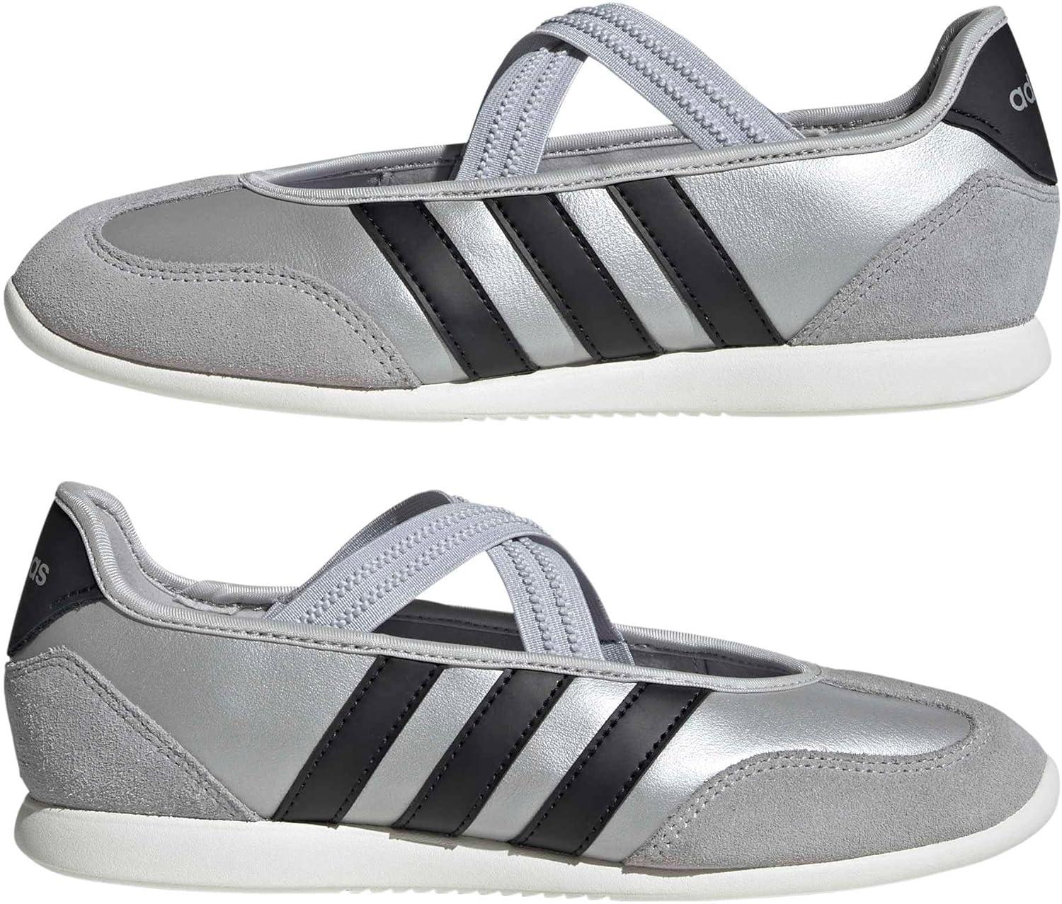 image:imageadidas Womens Barreda Mary JaneSilver MetallicBlackOff White