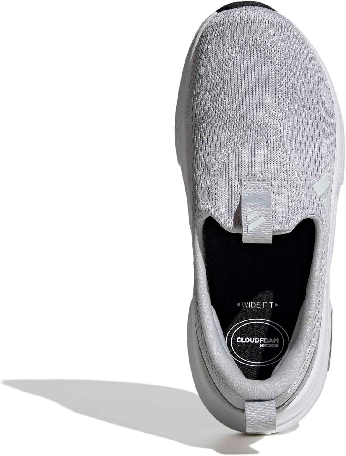 image:imageadidas Womens Cloudfoam Cuxxion LoungeSolid GreyWhiteBlack