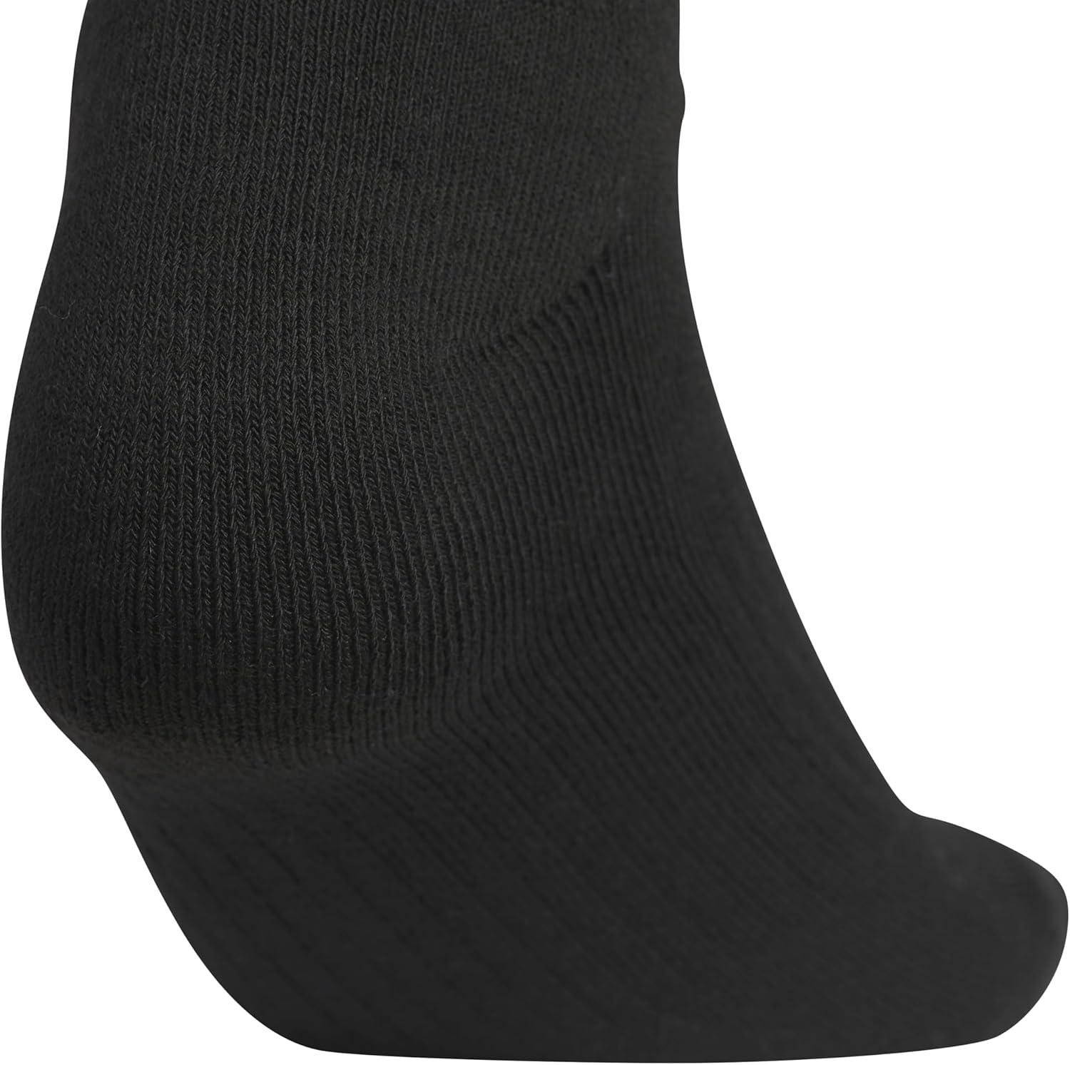 image:imageadidas womens Cushioned Crew Socks 3 Pairs Durable amp ComfortableBlackWhite3stripe4