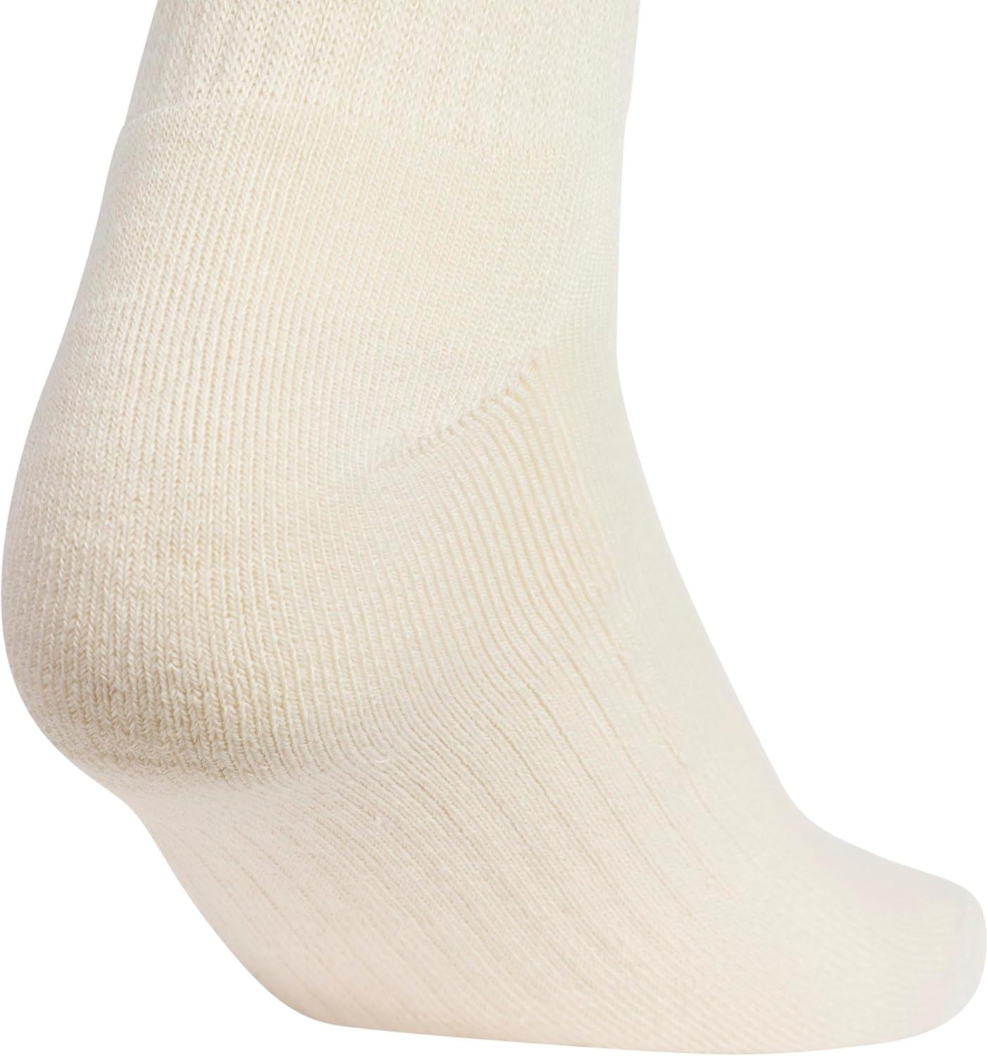 image:imageadidas womens Cushioned Crew Socks 3 Pairs Durable amp ComfortableCrystal Linen BeigeWhiteChalky Brown3stripe4