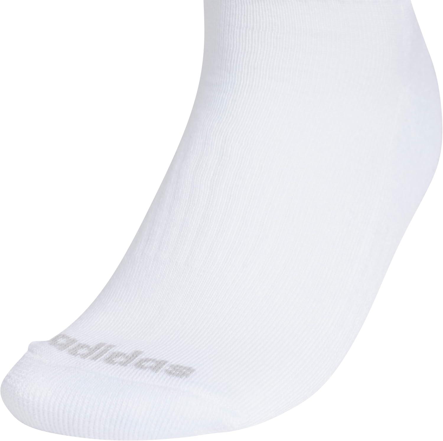 image:imageadidas womens Cushioned Crew Socks 3 Pairs Durable amp ComfortableWhite3stripe4