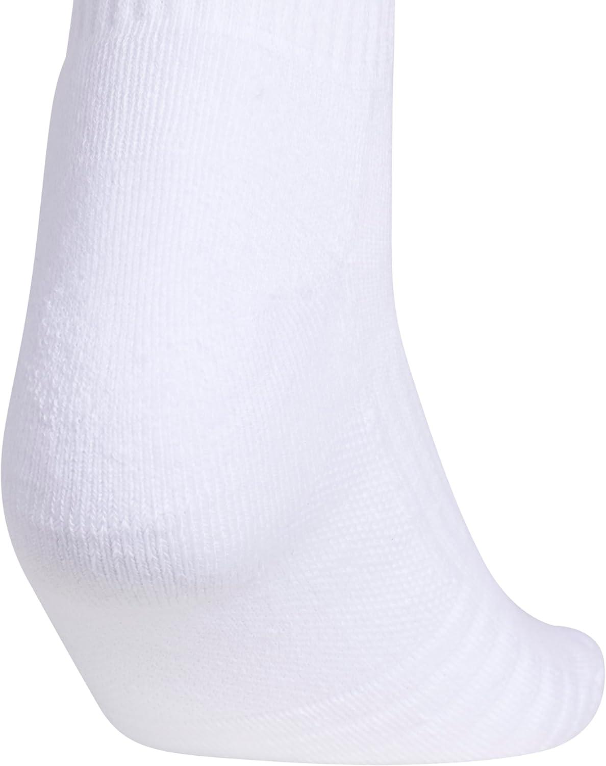 image:imageadidas womens Cushioned Crew Socks 3 Pairs Durable amp ComfortableWhiteClear Onix Grey3