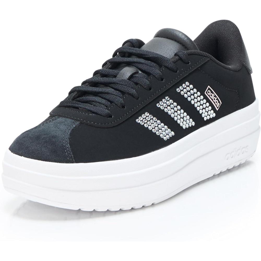 image:imageAdidas Kids VL Court BoldBlackWhiteClear Pink