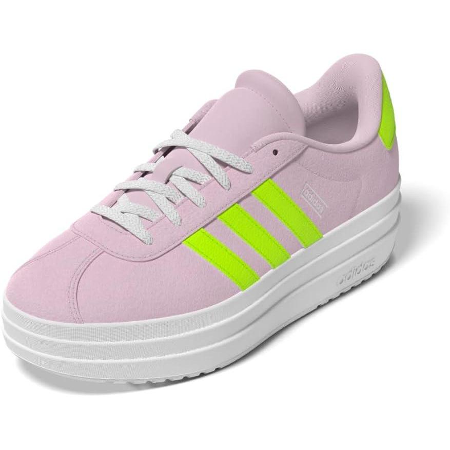 image:imageAdidas Kids VL Court BoldClear PinkYellowWhite