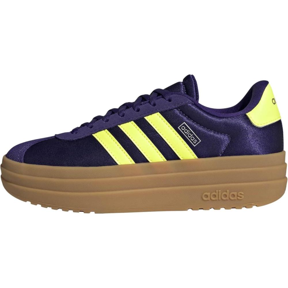 image:imageAdidas Kids VL Court BoldCollegiate PurpleYellowSilver Metallic