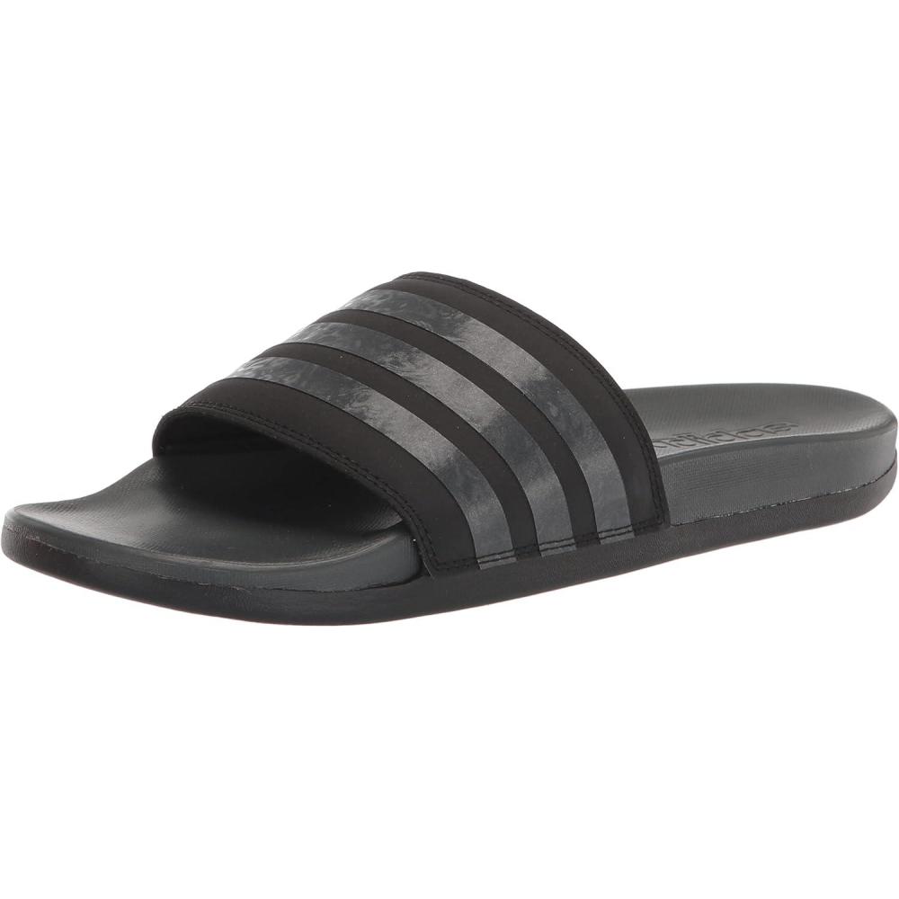 image:imageadidas Womens Adilette Comfort Slide SandalBlackGreyBlack
