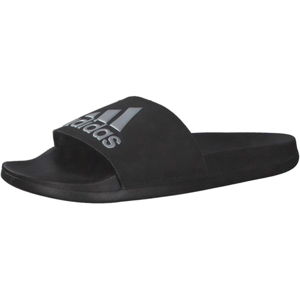 image:imageadidas Womens Adilette Comfort Slide SandalCore Black Silver Metallic Core Black