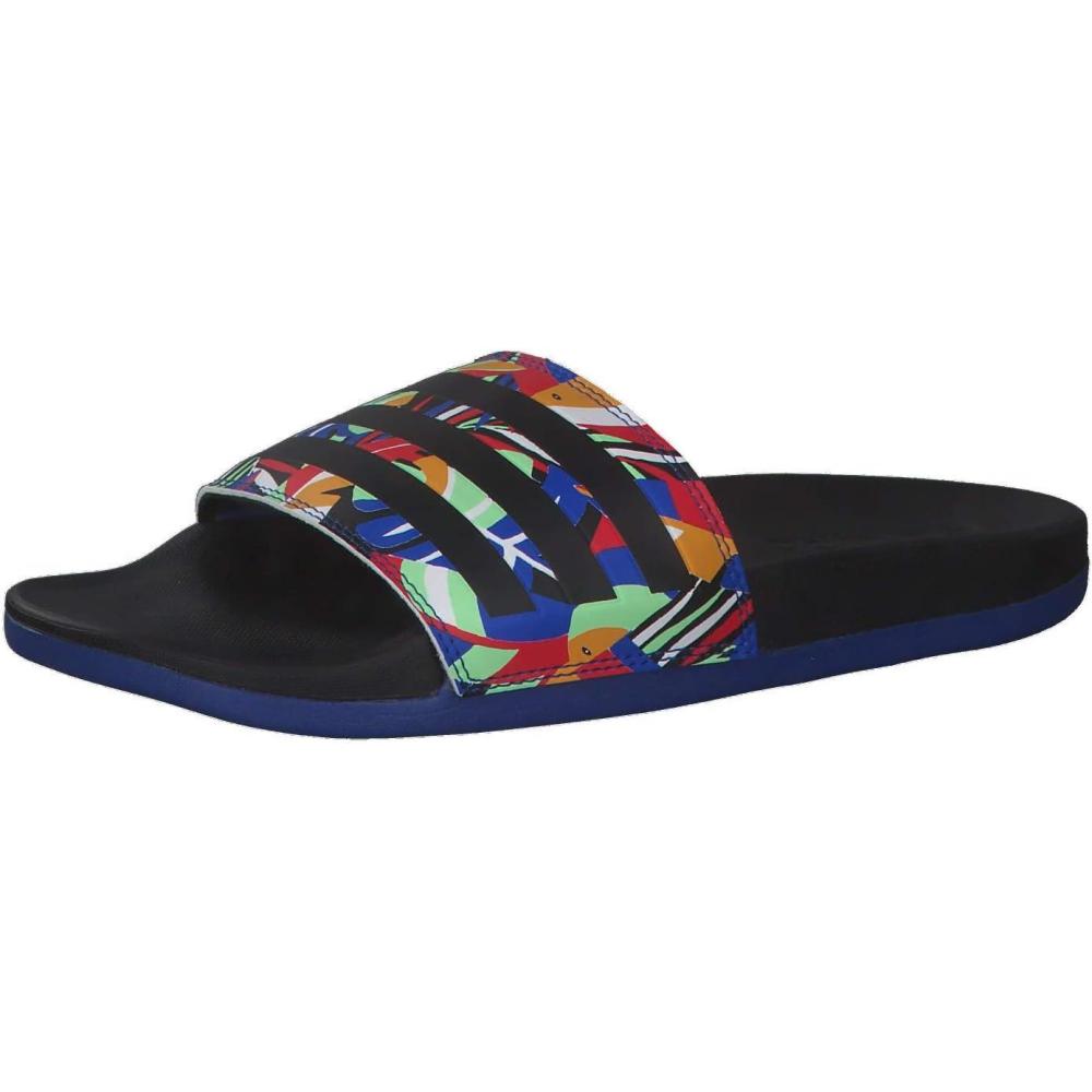image:imageadidas Womens Adilette Comfort Slide SandalCore Black Team Royal Blue