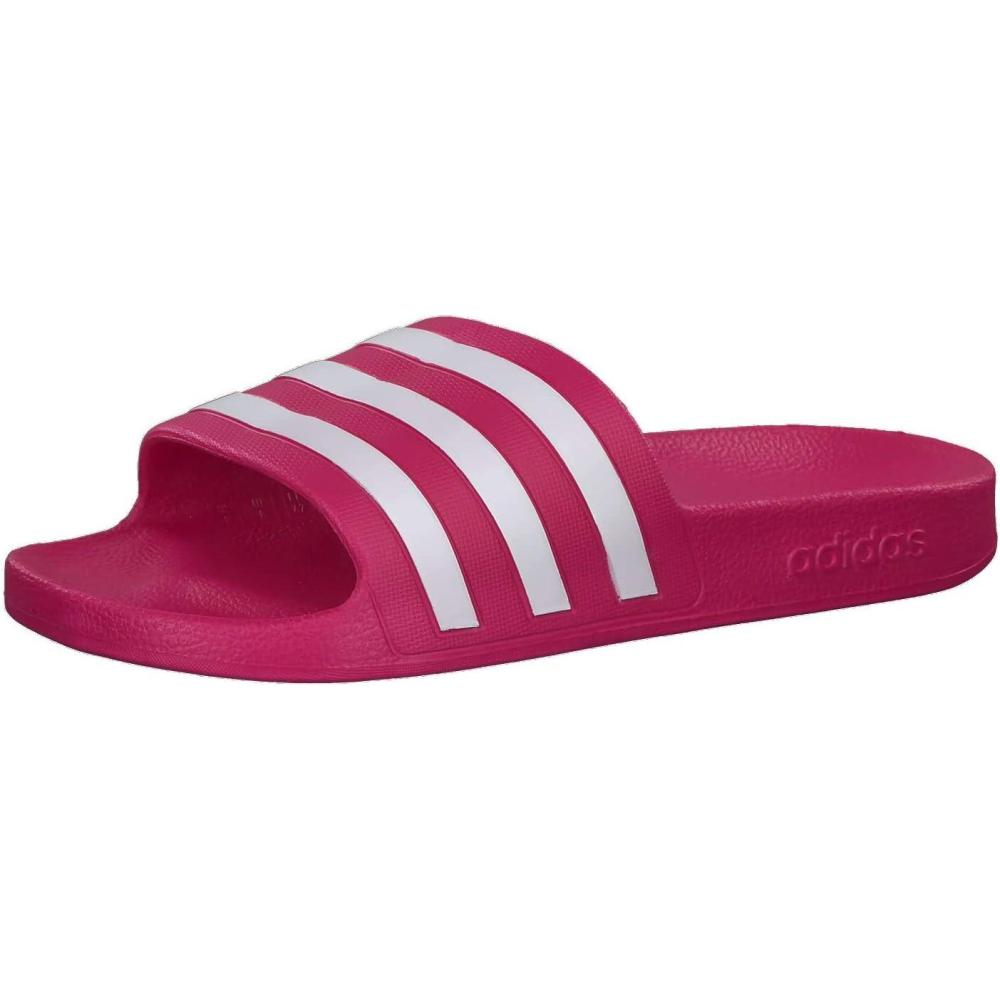 image:imageadidas Womens Adilette Comfort Slide SandalReal MagentaWhiteReal Magenta