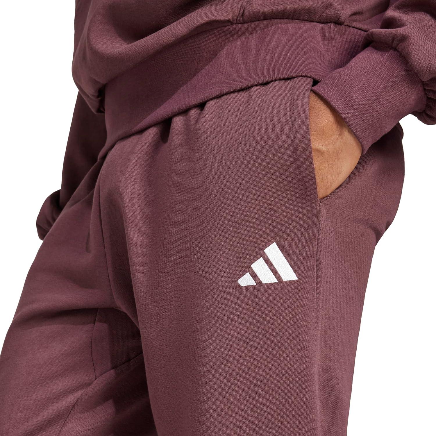image:imageadidas Mens Essentials Feel Cozy Fleece Sportswear PantsAurora RubyWhite