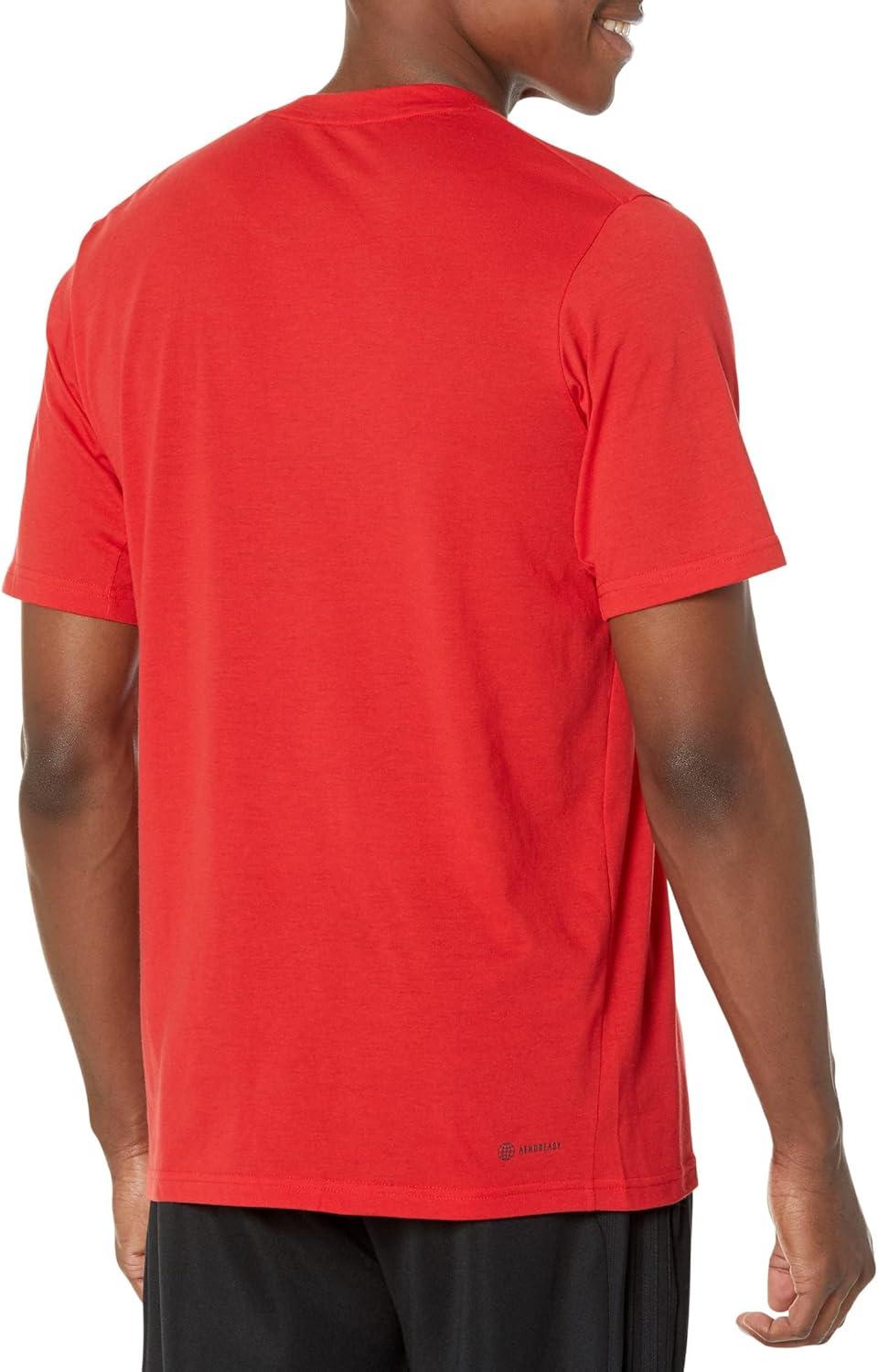 image:imageadidas Mens Essentials Feelready Training TShirtBetter ScarletBlack