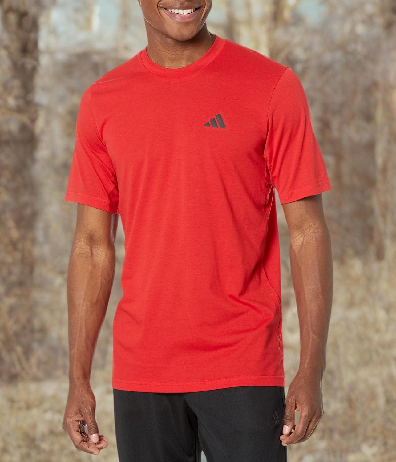 image:imageadidas Mens Essentials Feelready Training TShirtBetter ScarletBlack