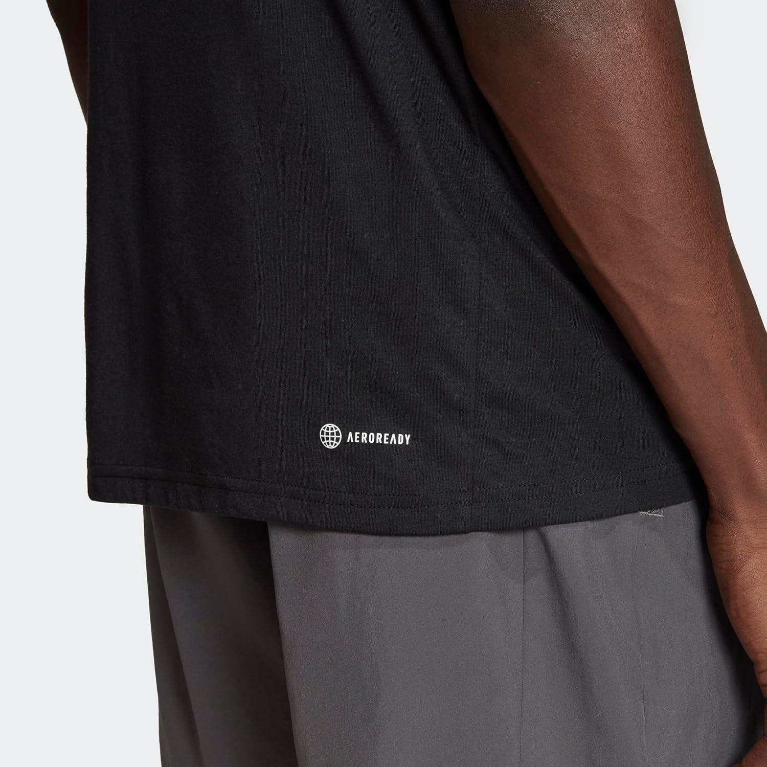 image:imageadidas Mens Essentials Feelready Training TShirtBlackWhite