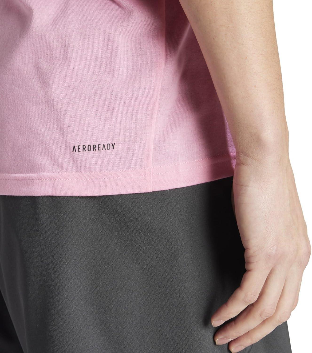 image:imageadidas Mens Essentials Feelready Training TShirtBliss PinkBlack