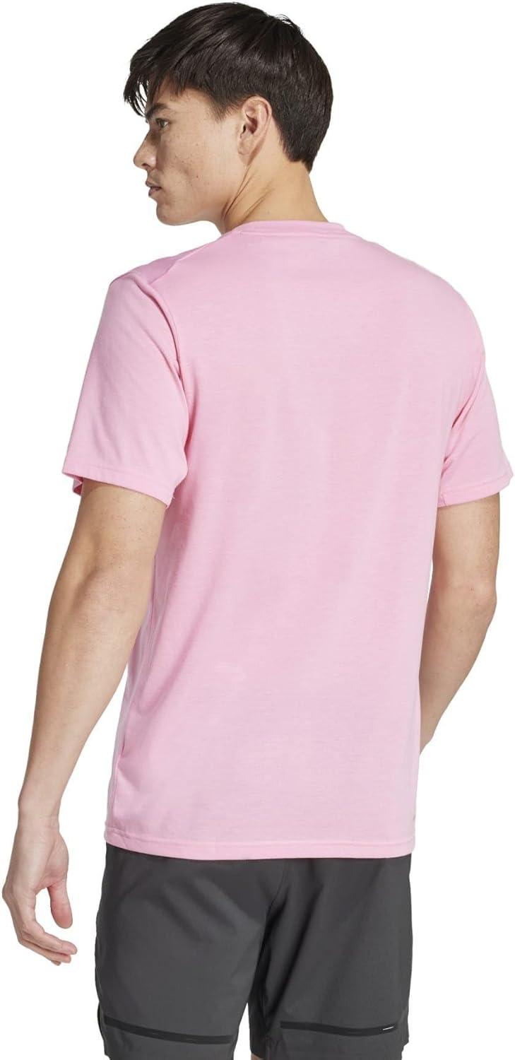image:imageadidas Mens Essentials Feelready Training TShirtBliss PinkBlack