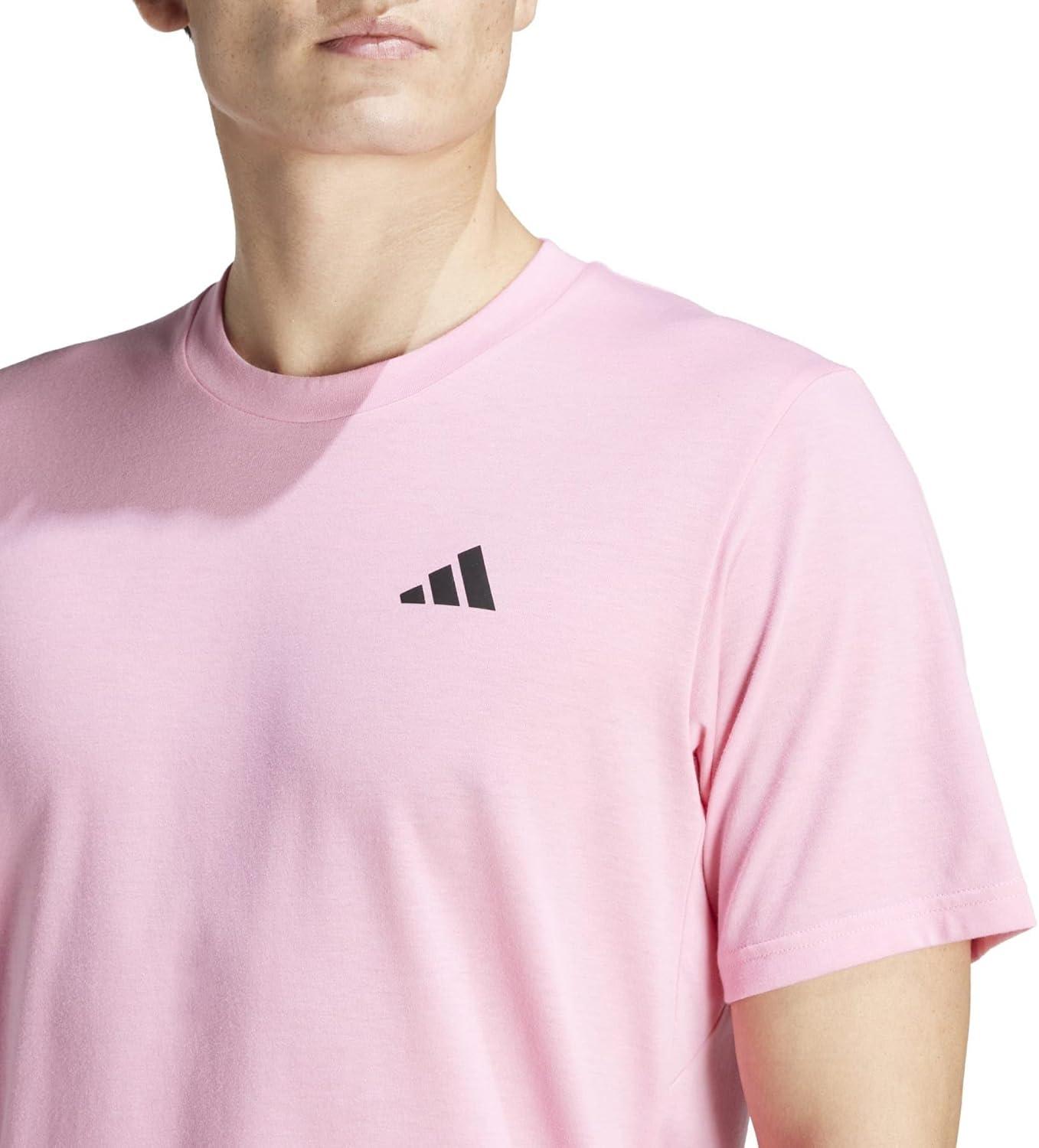 image:imageadidas Mens Essentials Feelready Training TShirtBliss PinkBlack