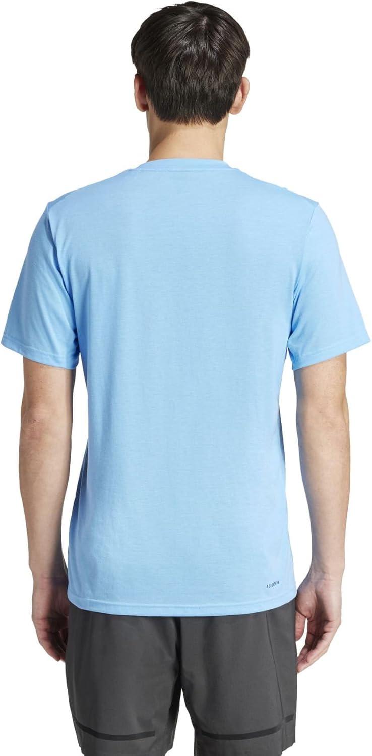 image:imageadidas Mens Essentials Feelready Training TShirtBlue BurstBlack