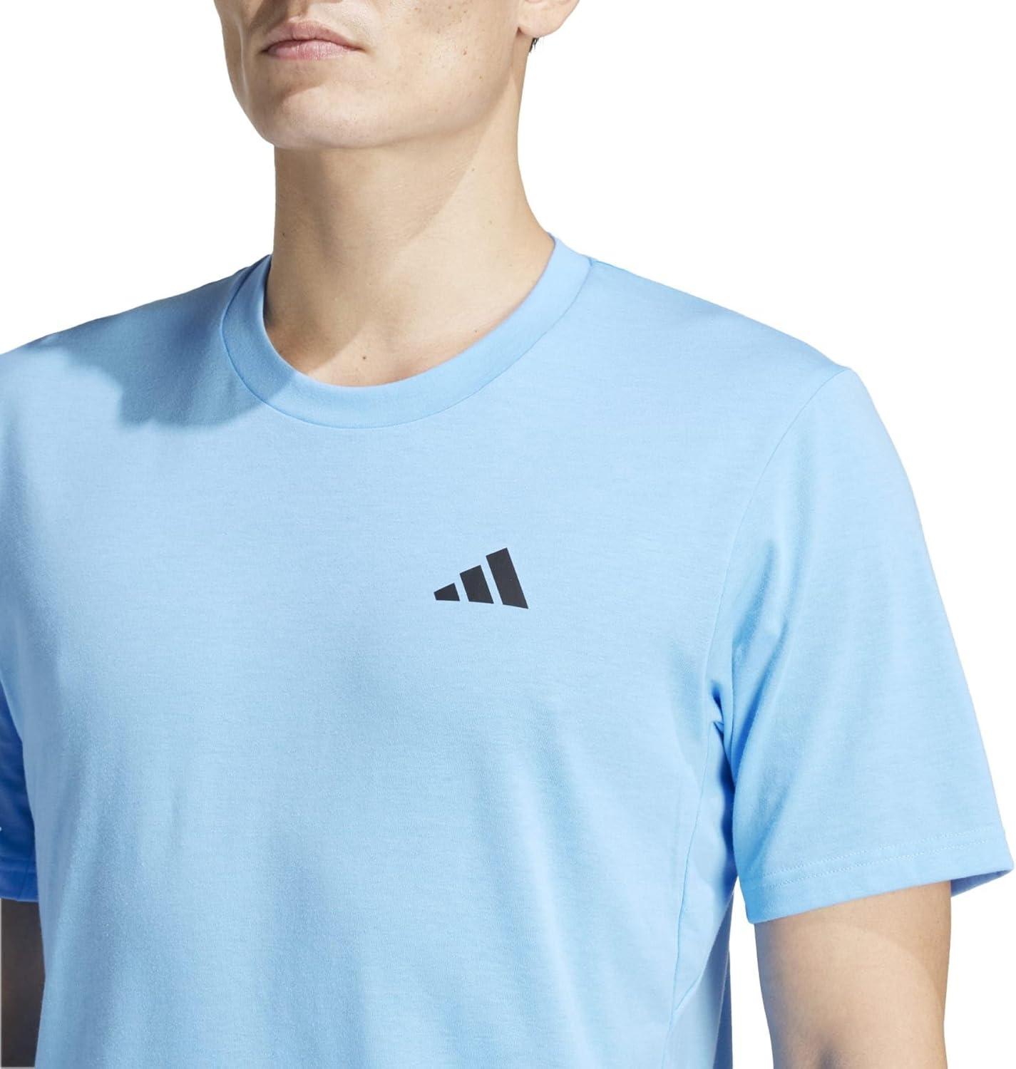 image:imageadidas Mens Essentials Feelready Training TShirtBlue BurstBlack