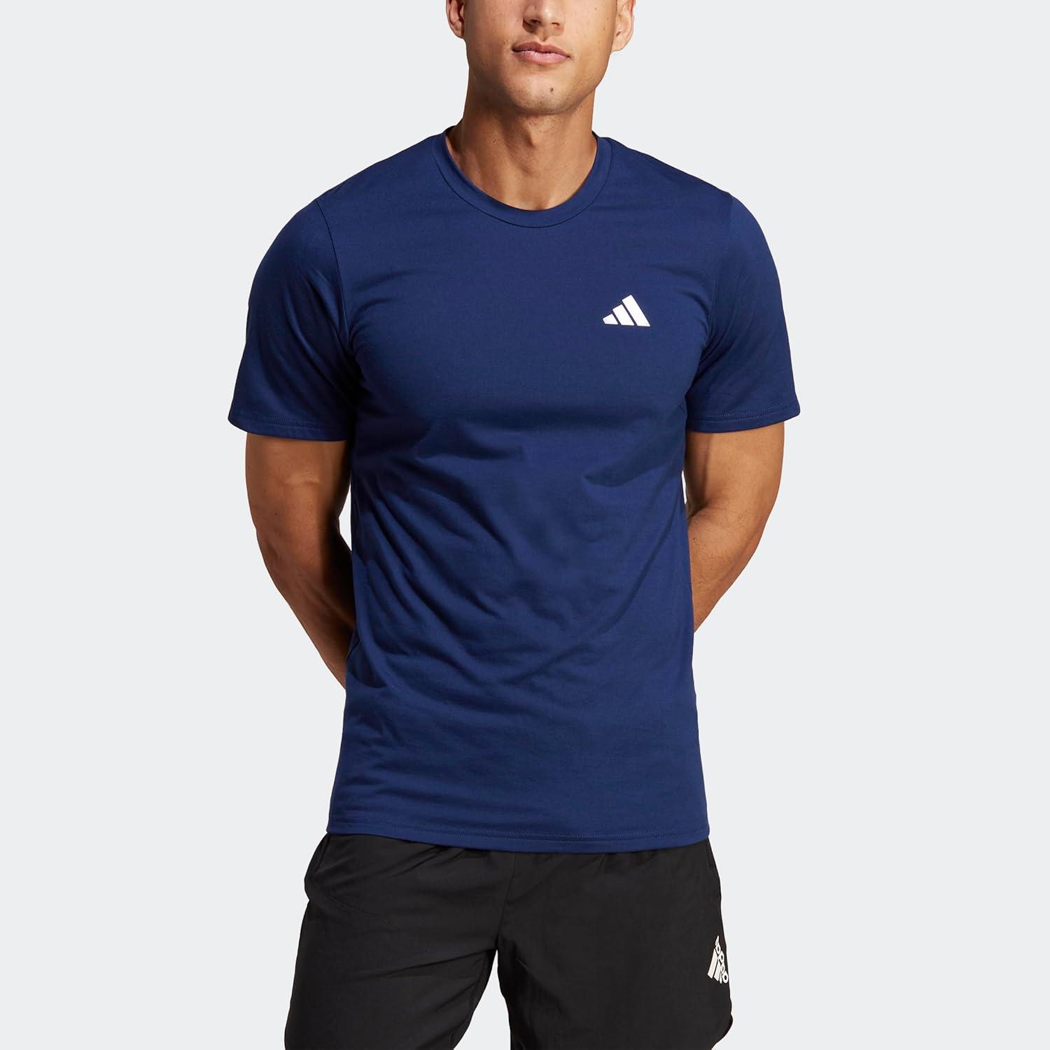 image:imageadidas Mens Essentials Feelready Training TShirtDark BlueWhite